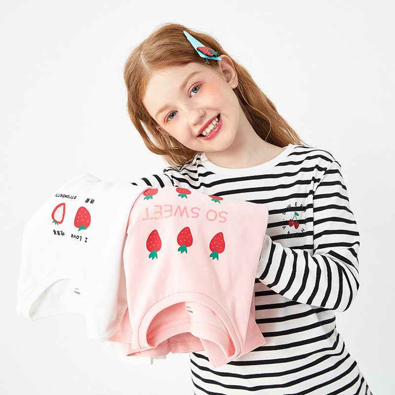 T-shirts filles Manches longues en coton doux - Oyso - ma