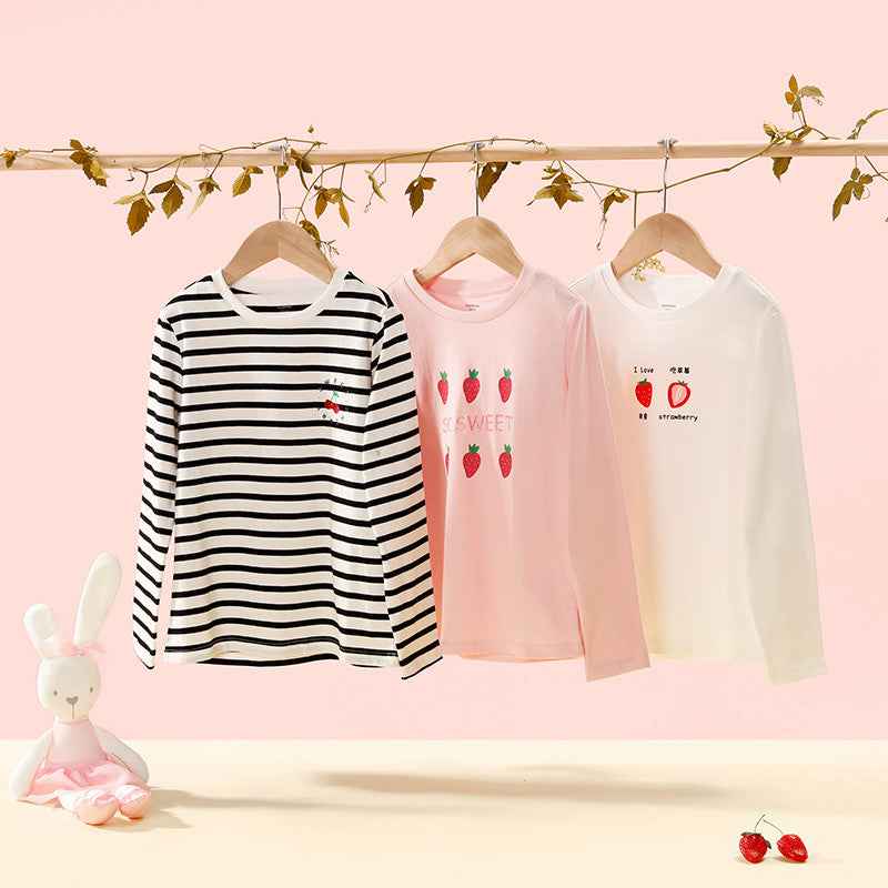 T-shirts filles Manches longues en coton doux - Oyso - ma