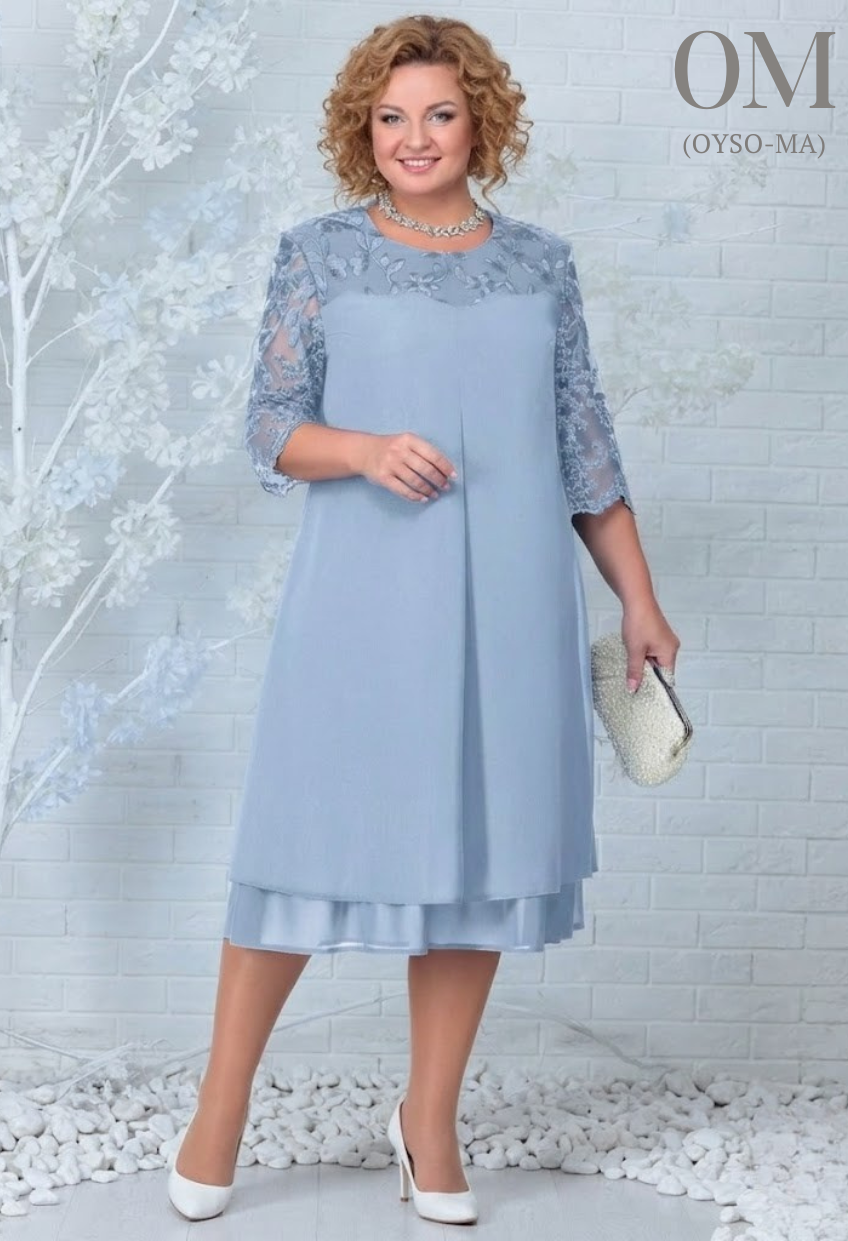 Embroidered Patchwork Midi Dress