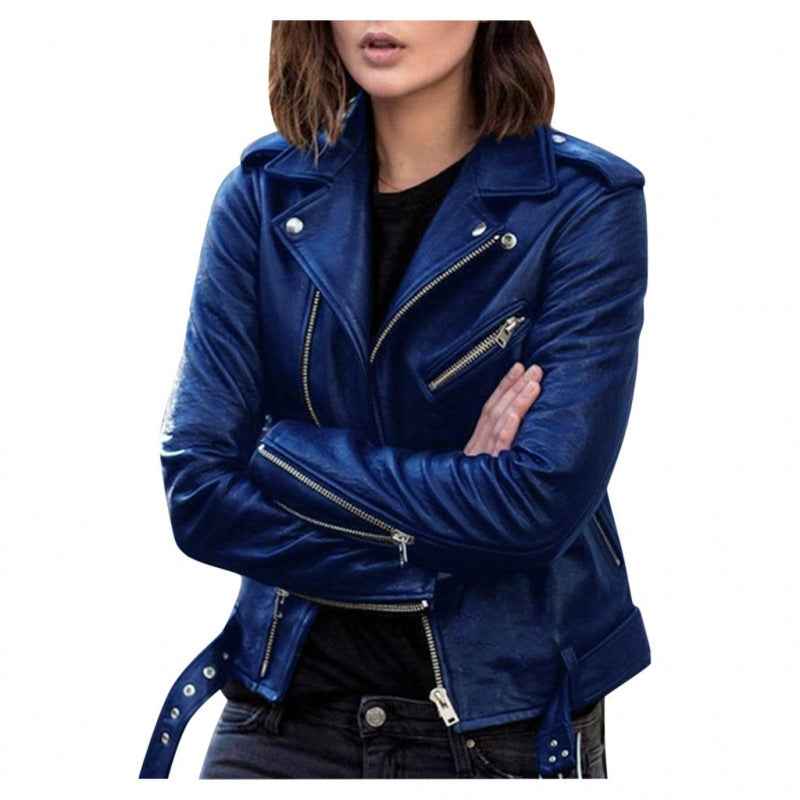 Veste en cuir courte pour femmes - Oyso - ma